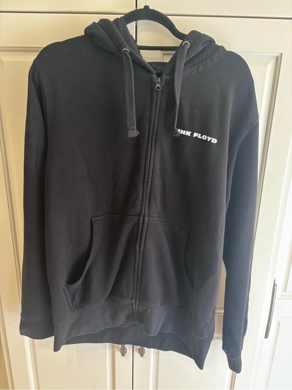 Pink Floyd Dark Side of the Moon Full Zip Hoodie Black Men’s M 2020 Official